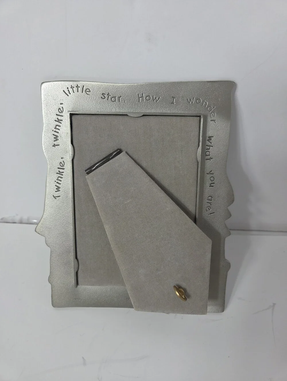 vtg royal selangor pewter musical photo frame twinkle twinkle little star 3.5x5